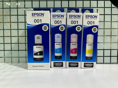 Original ink Epson 001 set of 4 bottle (B/C/Y/M)