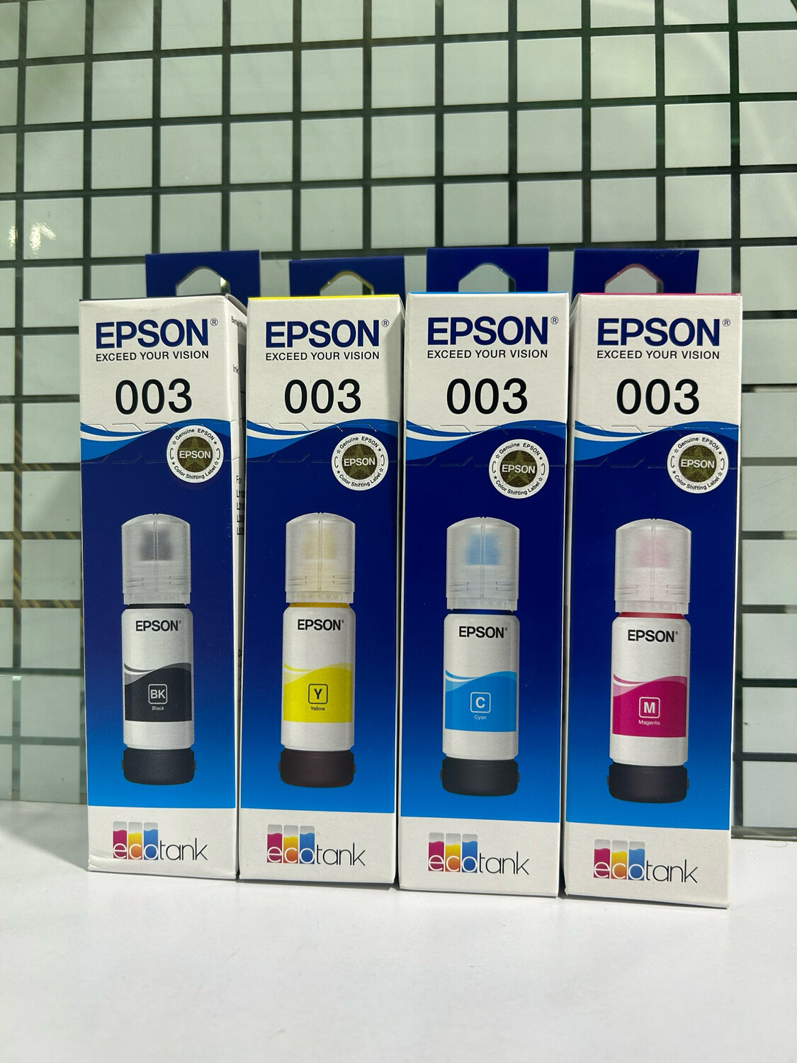 Original ink Epson 003 set of 4 bottle (B/Y/C/M)