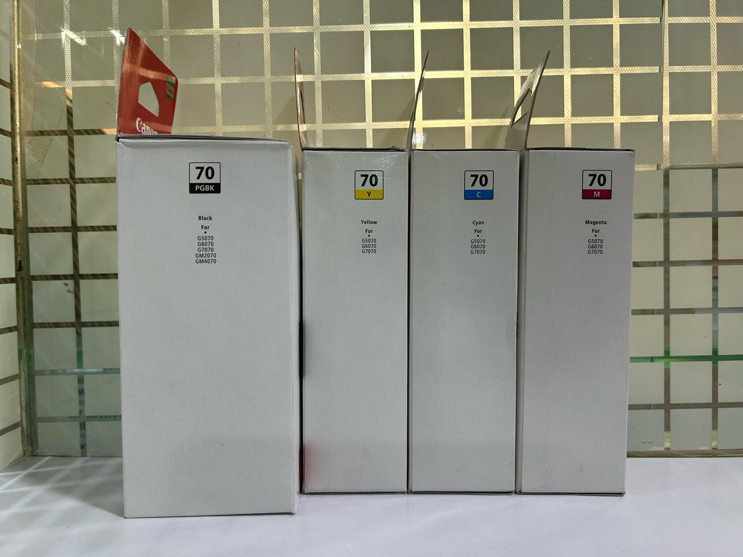 Original ink Canon Pixma GI-70 set of 4 bottle (Bk/C/Y/M) Original ink Canon Pixma GI-70 set of 4 bottle (Bk/C/Y/M)