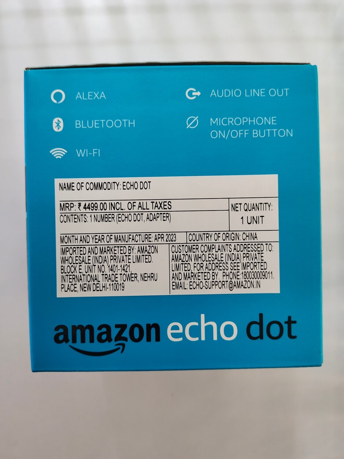 Amazon Echo Dot 3th Gen, Alexa Smart Speaker, Black