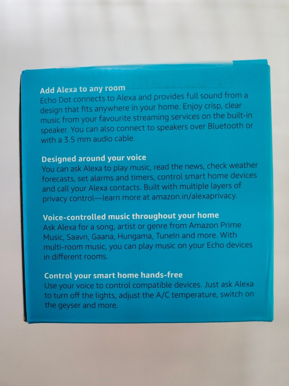 Amazon Echo Dot 3th Gen, Alexa Smart Speaker, Black