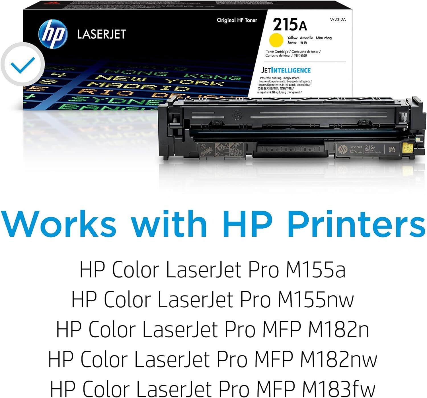 HP 215A Yellow LaserJet Toner Cartridge HP 215A Yellow LaserJet Toner Cartridge