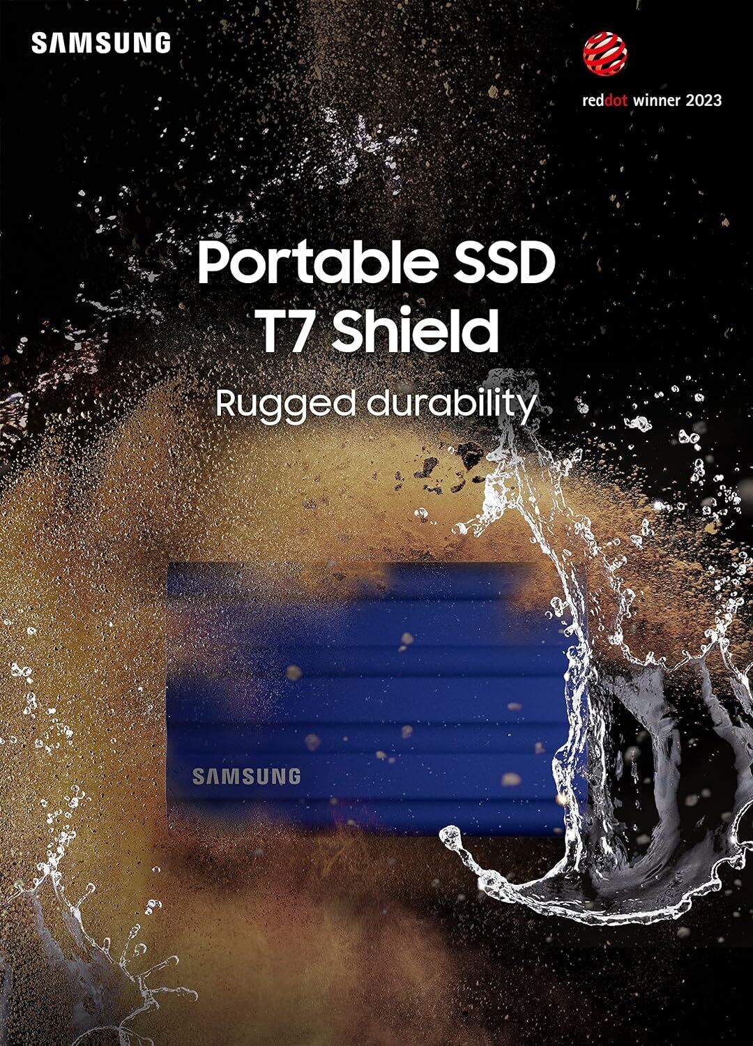 Samsung T7 Shield 1TB, Portable SSD, up-to 1050MB/s