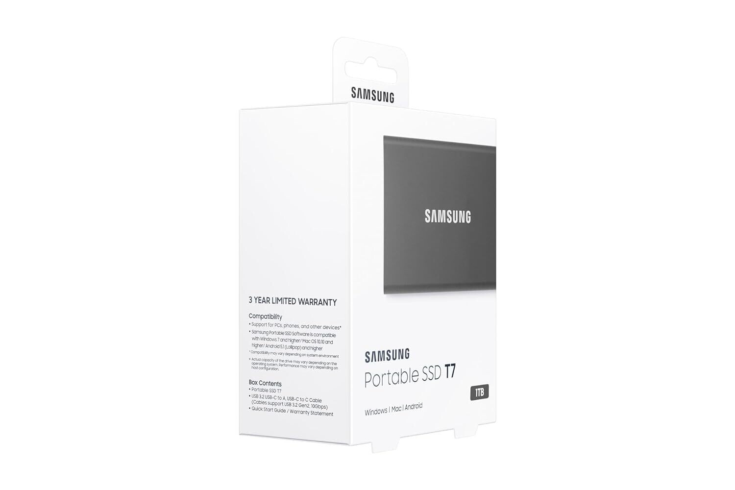 Samsung T7 1TB Up to 1,050MB/s Portable SSD Samsung T7 1TB Up to 1,050MB/s Portable SSD