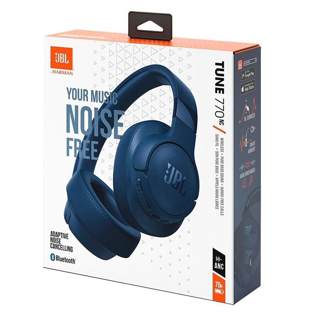 JBL Tune 770NC Wireless Over Ear ANC Headphones with Mic (Blue) JBL Tune 770NC Wireless Over Ear ANC Headphones with Mic (Blue)