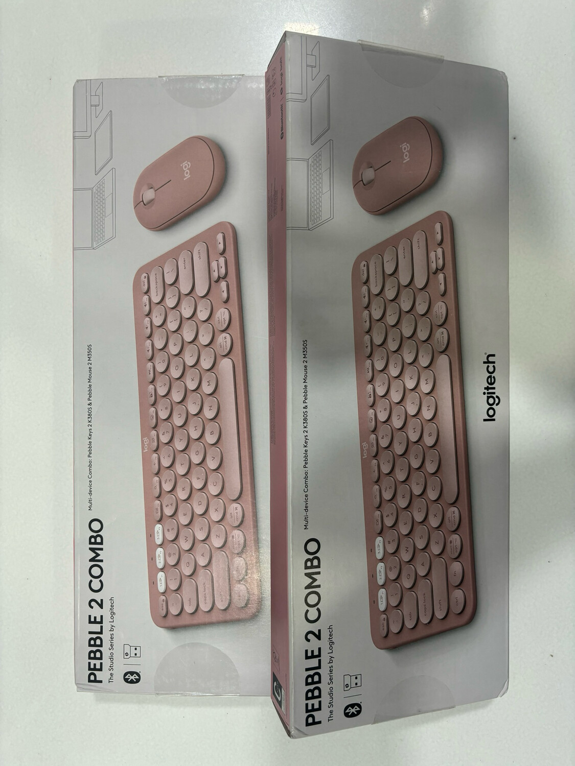 Logitech Pebble 2 Combo Wireless Keyboard Mouse Tonal Rose Logitech Pebble 2 Combo Wireless Keyboard Mouse Tonal Rose