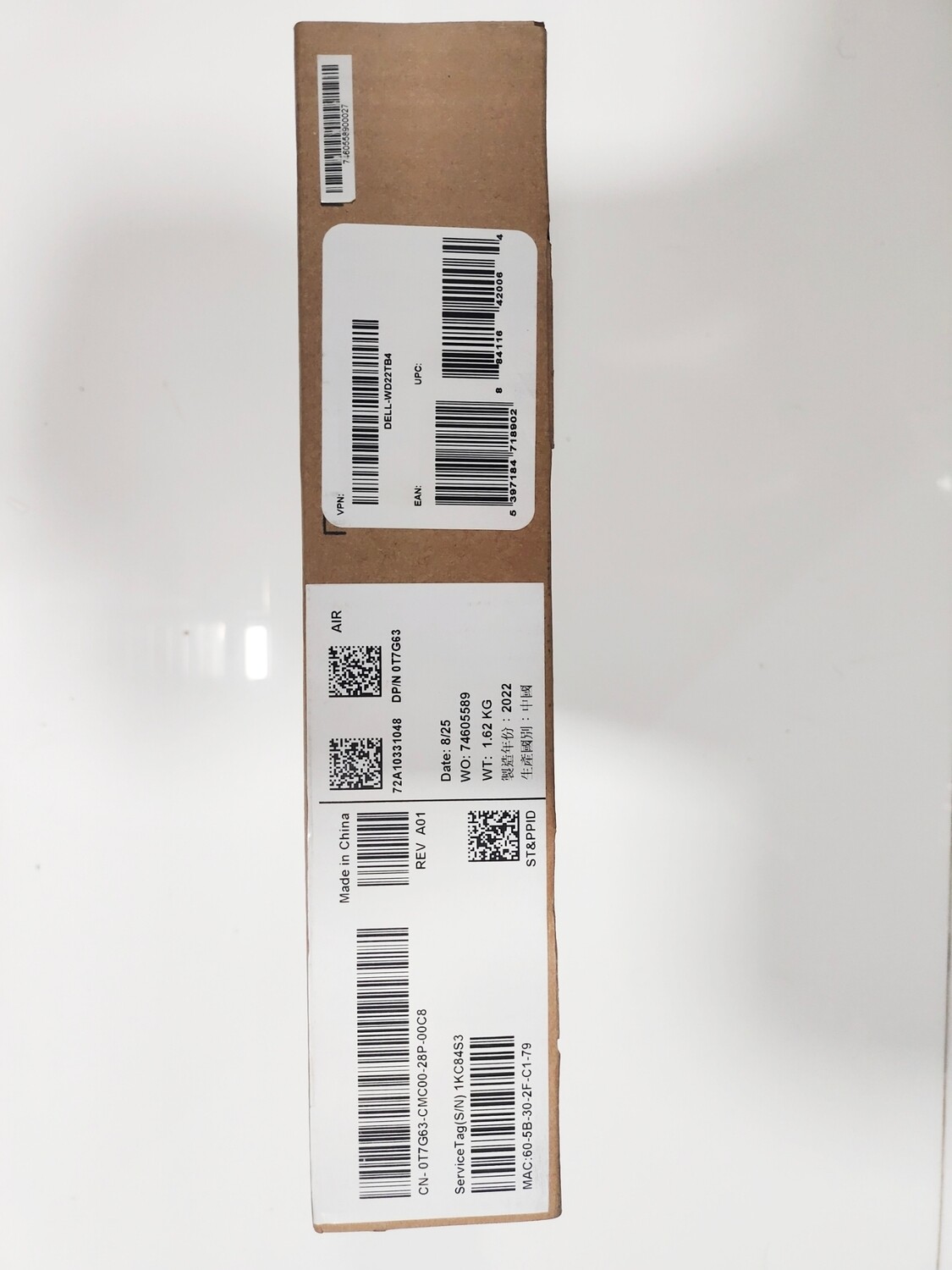 Dell WD22TB4 Thunderbolt Docking