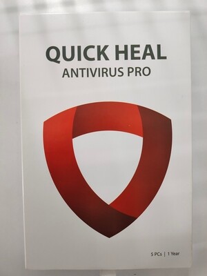 New, 5 User, 1 Year, Quick Heal Antivirus Pro