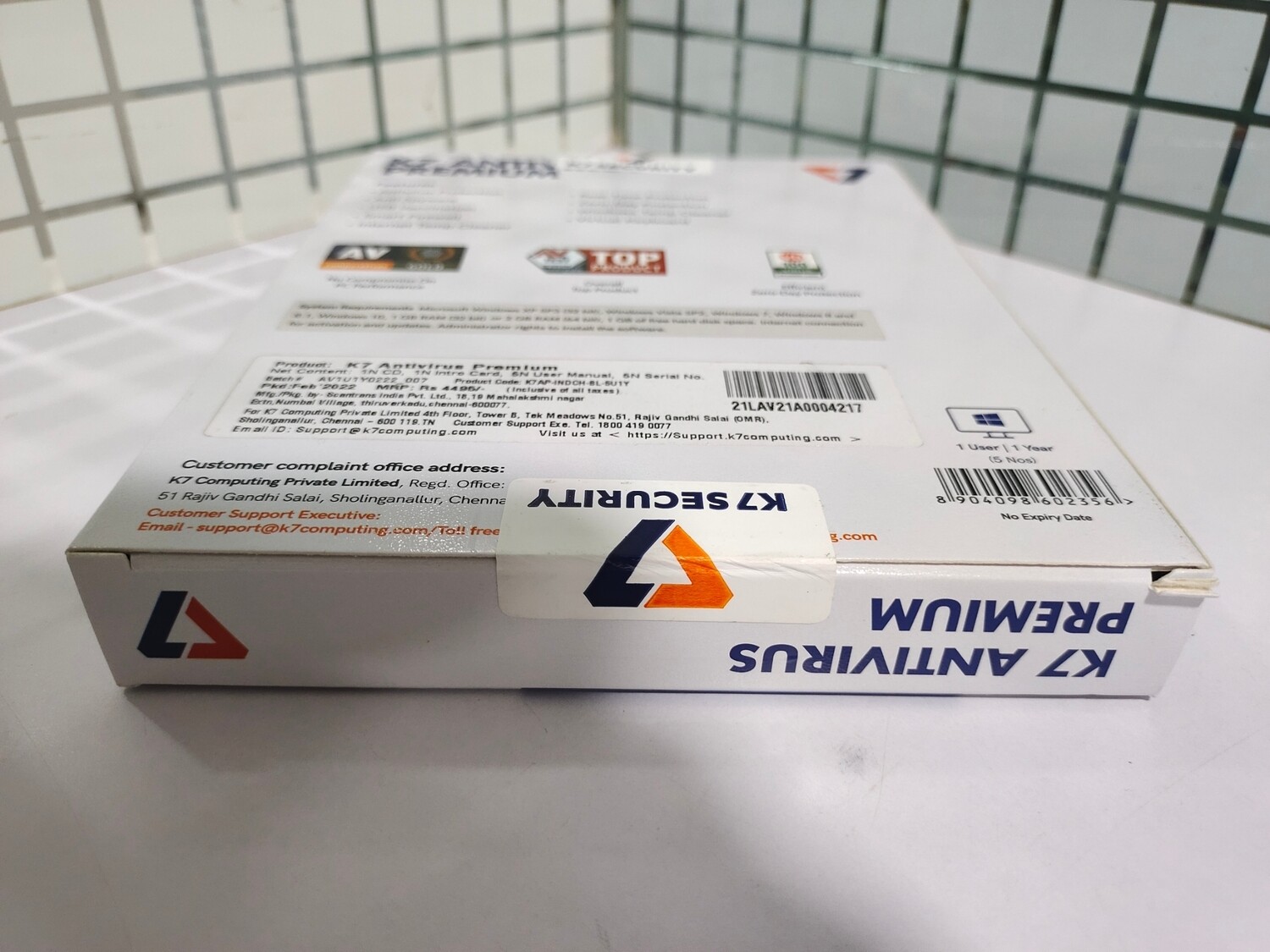 New, 5 User, 1 Year, K7 Antivirus, Premium New, 5 User, 1 Year, K7 Antivirus, Premium