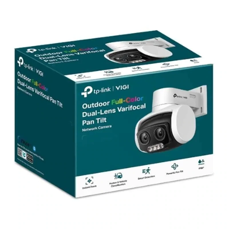 TP Link VIGI C540V 4MP Outdoor Full-Color Dual-Lens Varifocal Pan Tilt Network Camera