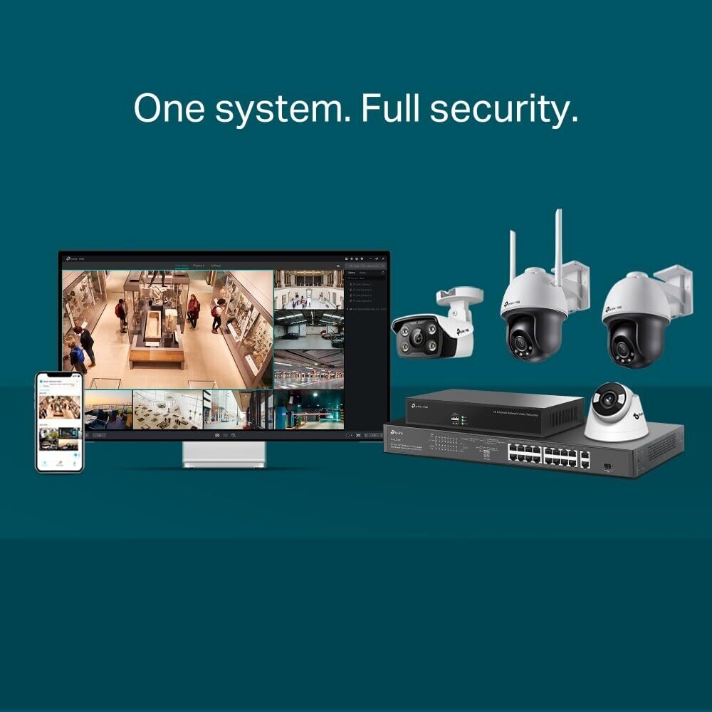 TP Link VIGI C540-W 4MP Outdoor Full-Color Wi-Fi Pan Tilt Network Camera TP Link VIGI C540-W 4MP Outdoor Full-Color Wi-Fi Pan Tilt Network Camera