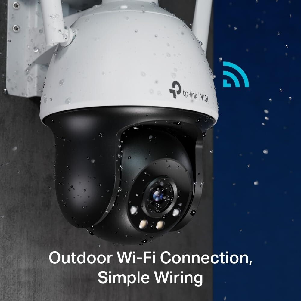 TP Link VIGI C540-W 4MP Outdoor Full-Color Wi-Fi Pan Tilt Network Camera TP Link VIGI C540-W 4MP Outdoor Full-Color Wi-Fi Pan Tilt Network Camera