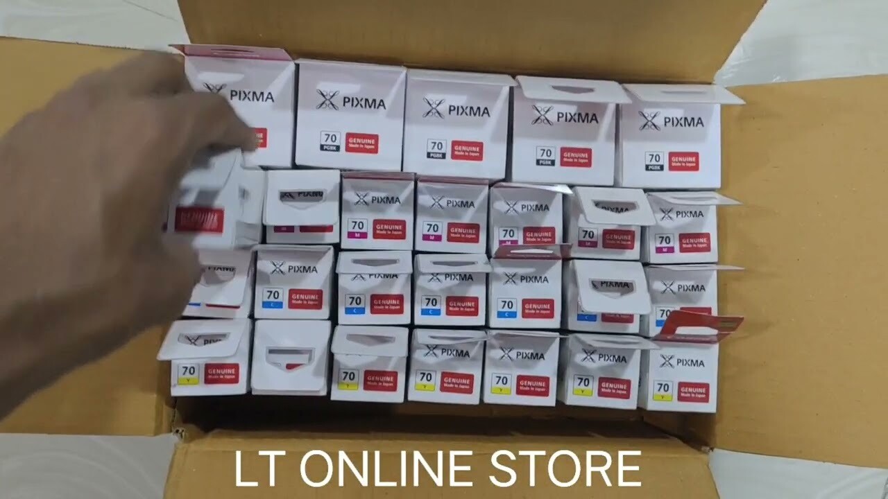 Original ink Canon Pixma GI-70 set of 4 bottle (Bk/C/Y/M) Original ink Canon Pixma GI-70 set of 4 bottle (Bk/C/Y/M)