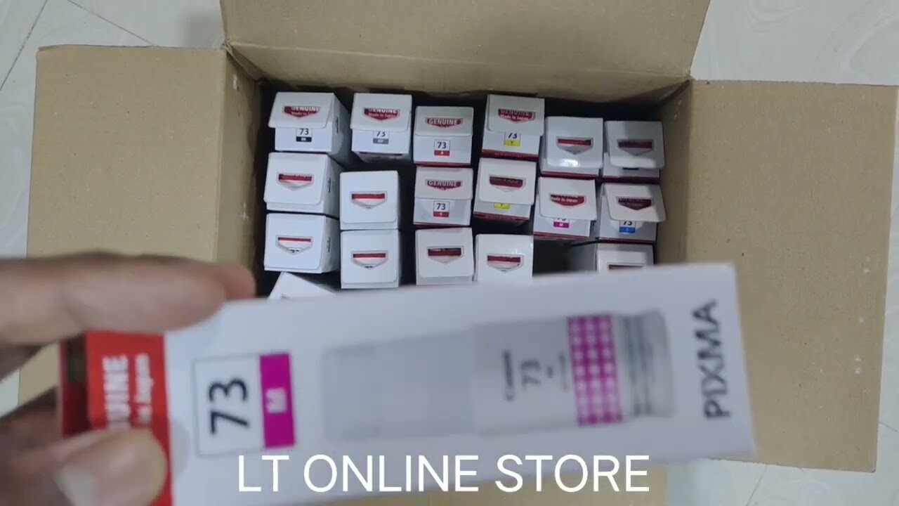 Original ink Canon Pixma 73 set of 6 bottle (Bk/C/Y/M/R/Gr)