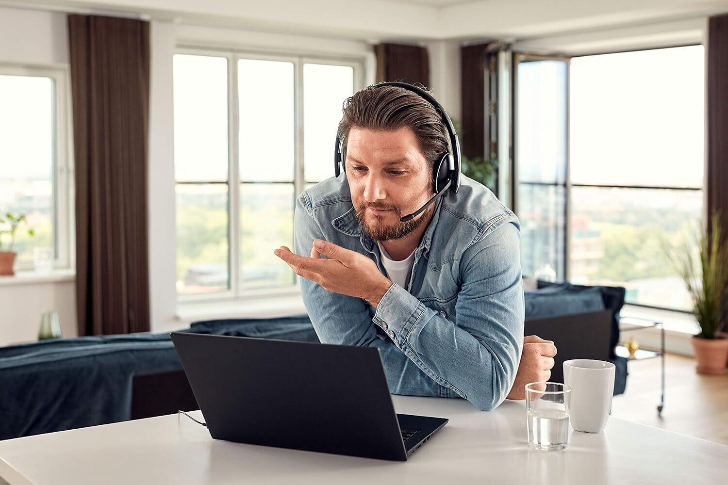 Sennheiser Epos PC 8.2 Wired On Ear Headphones with Mic (Black)