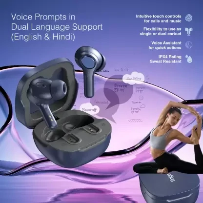 Fingers Go-Crystal TWS Earbuds (Imperial Blue)