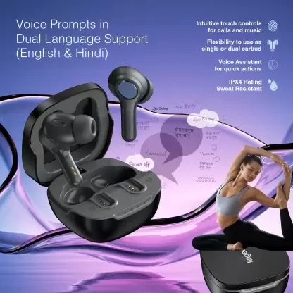 Fingers Go-Crystal TWS Earbuds (Rich Black) Fingers Go-Crystal TWS Earbuds (Rich Black)