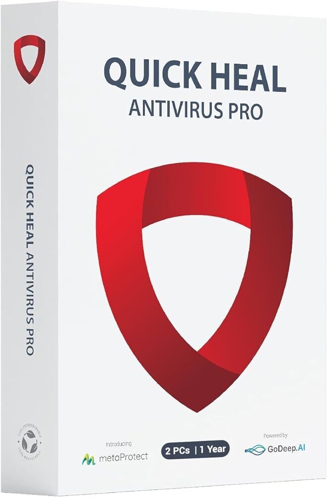 New, 2 User, 1 Year, Quick Heal Antivirus Pro