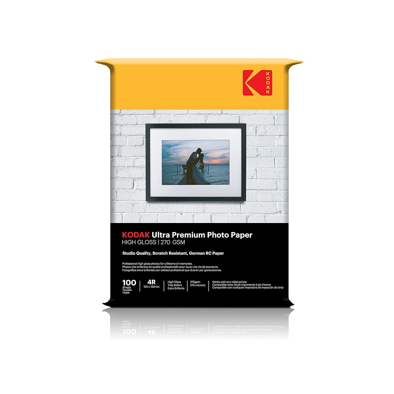 Kodak Premium 270gsm 4R (4x6) Gloss Photo Paper 100sheets