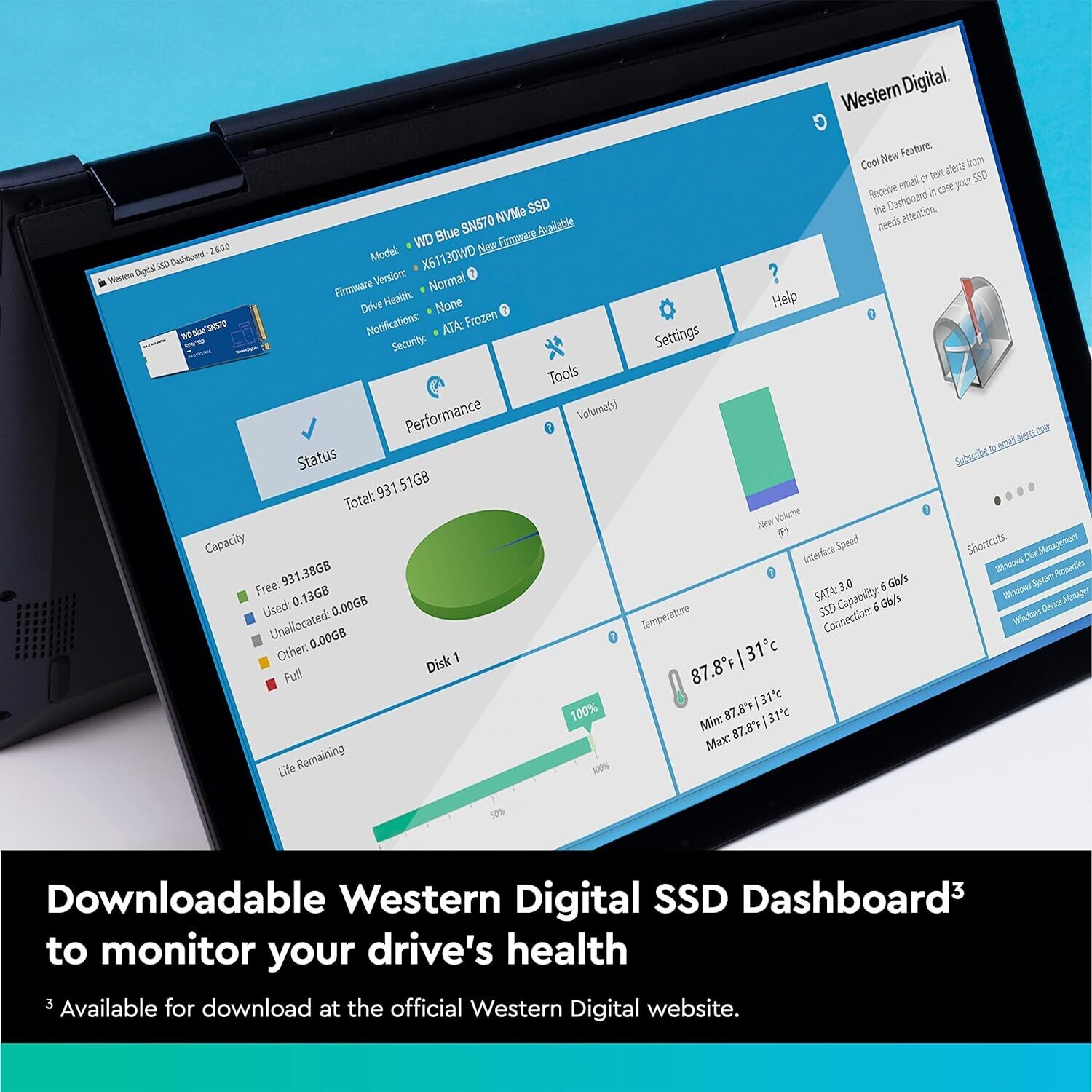 WD Blue 2TB SN570 NVMe M.2 (2280) Internal SSD
