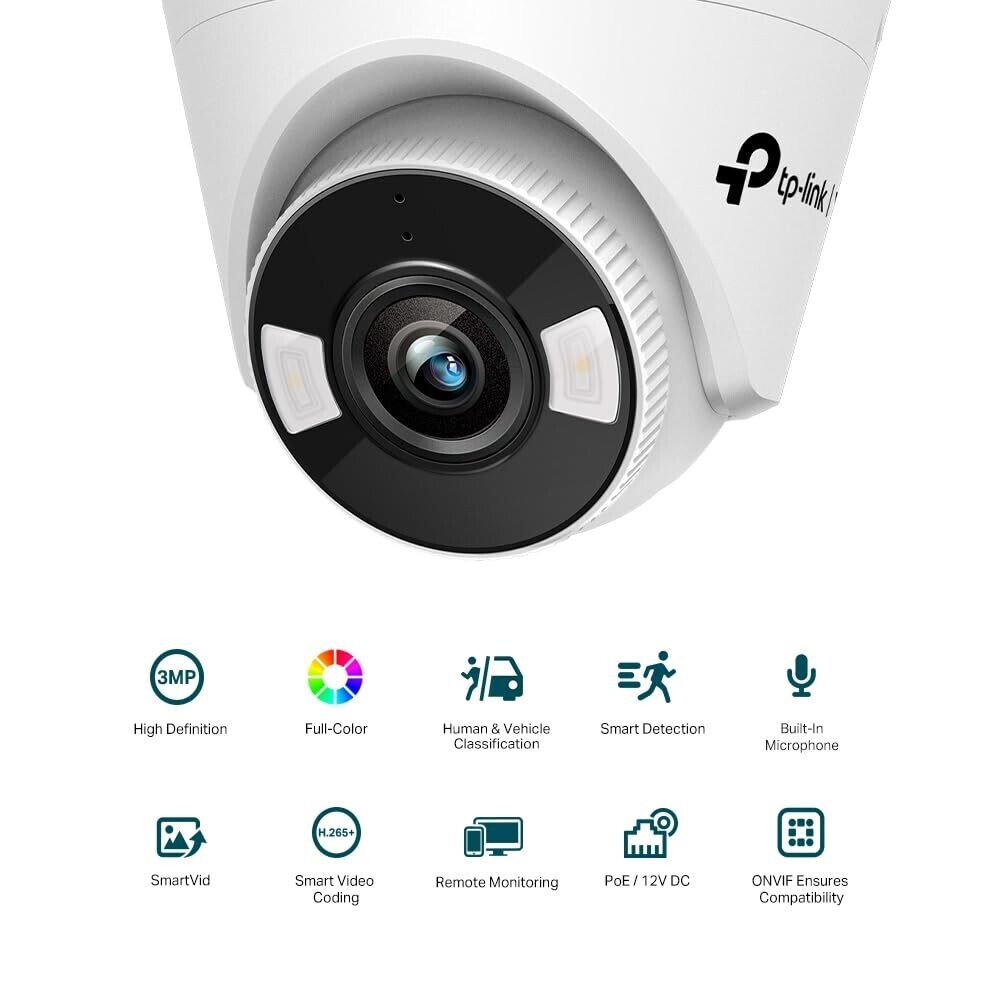 TP Link VIGI C430 3MP Turret Network Camera TP Link VIGI C430 3MP Turret Network Camera
