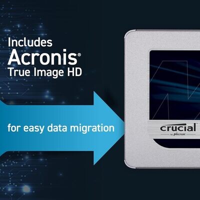 crucial MX500 2.5インチ SSD 4TB SATA Crucial MX500 4TB 3D NAND SATA 2.5 Inch Internal SSD, up to