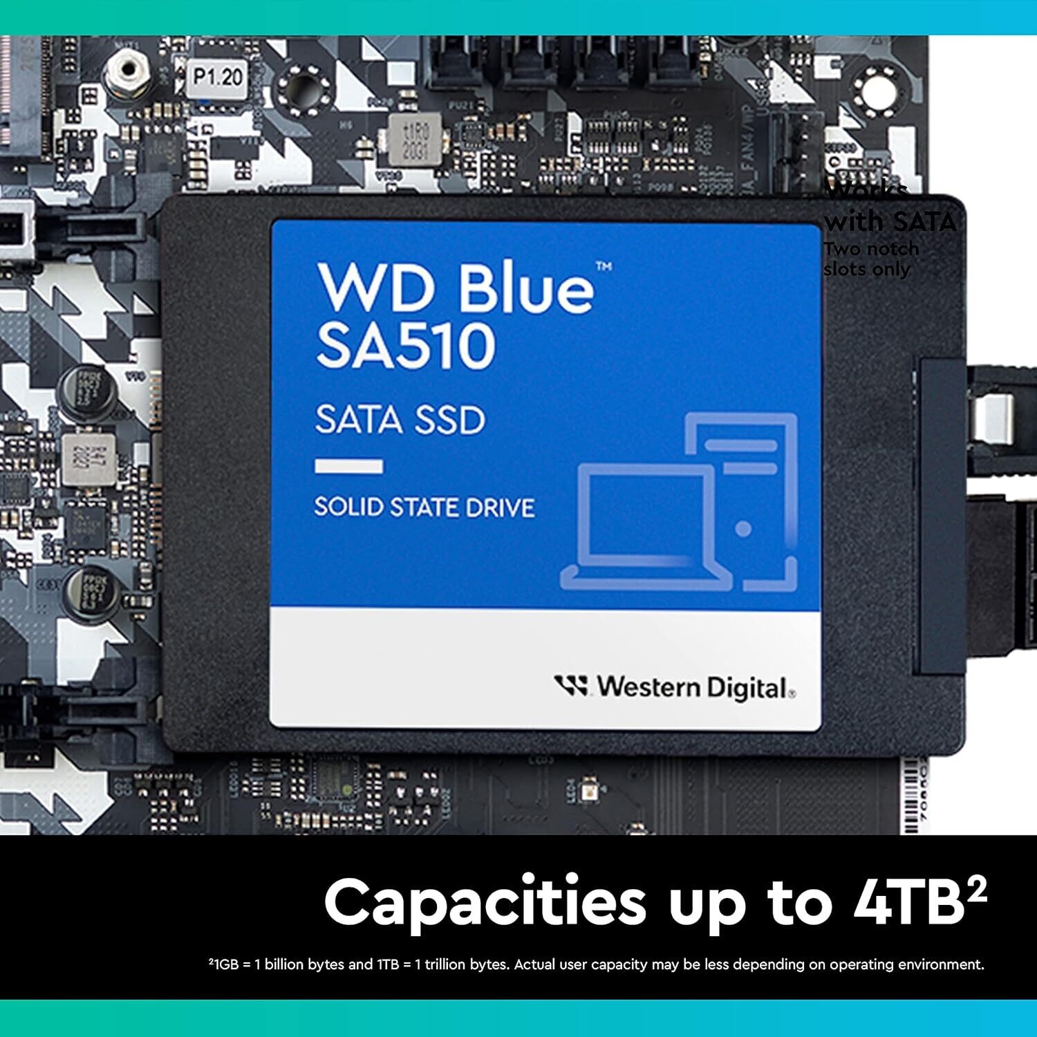 WD Blue 1TB SA510 2.5-inch Sata Internal SSD