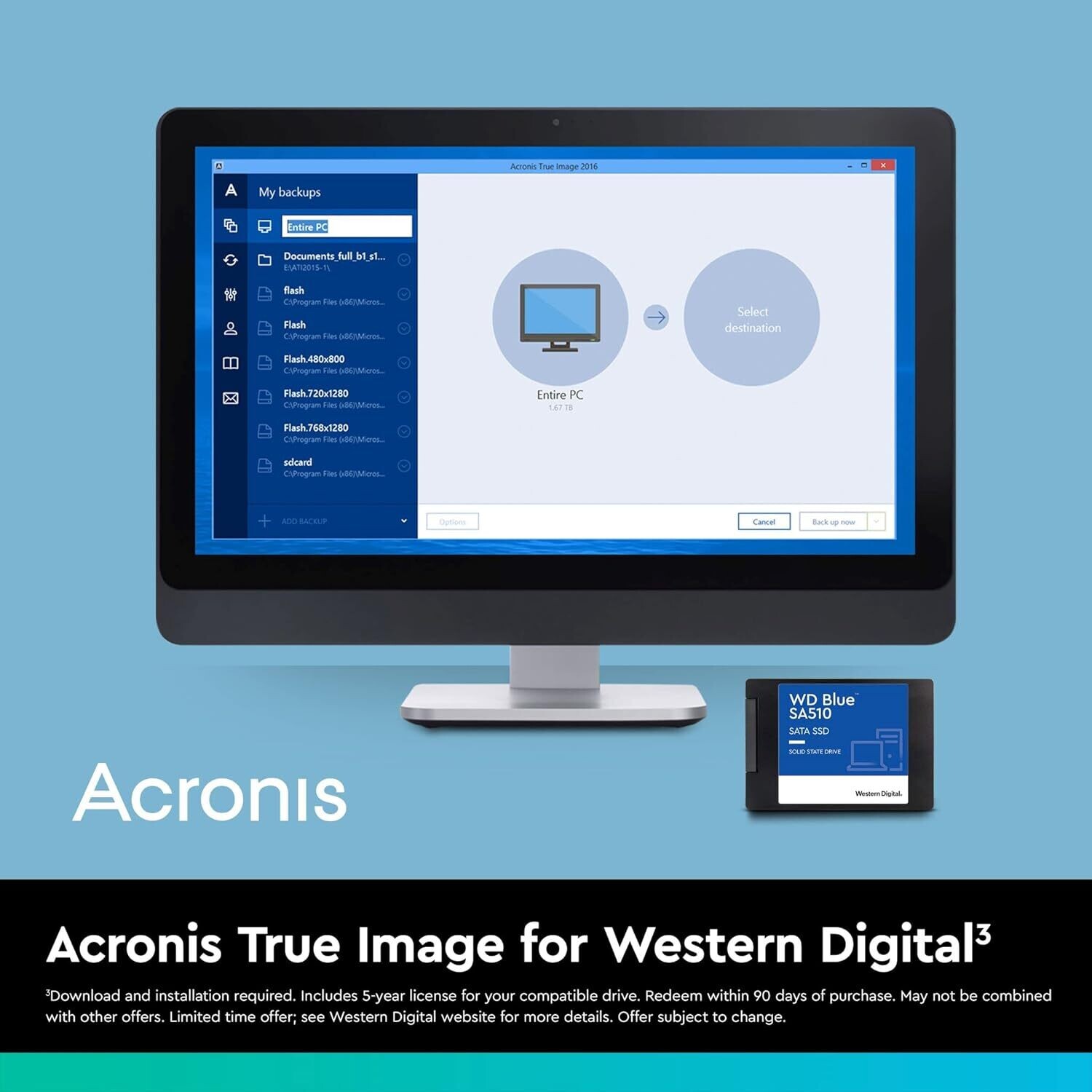 WD Blue 2TB SA510 2.5-inch Sata Internal SSD