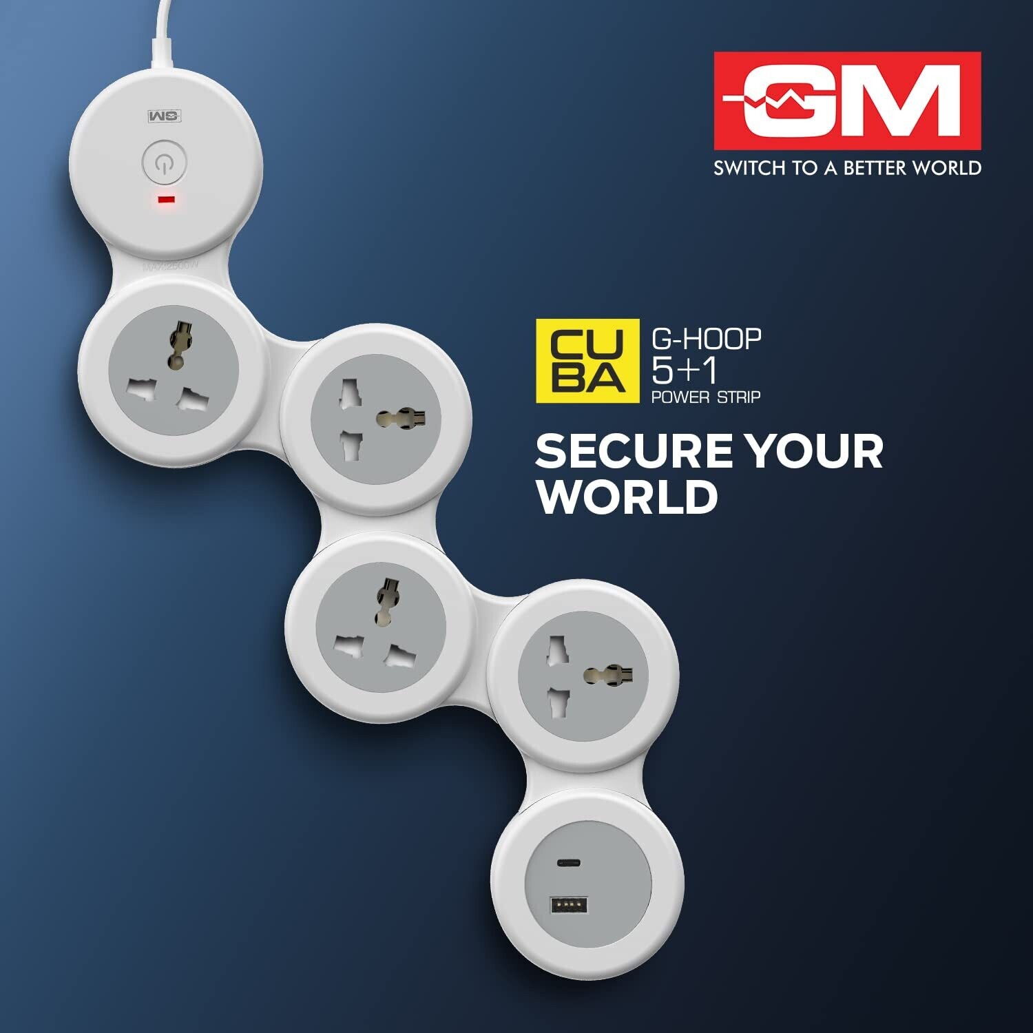 GM 5+1 G-Hoop Spike Guard with A & C Type USB-Master Switch GM 5+1 G-Hoop Spike Guard with A & C Type USB-Master Switch