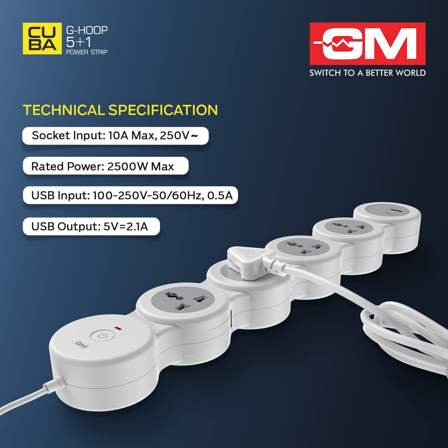 GM 5+1 G-Hoop Spike Guard with A & C Type USB-Master Switch GM 5+1 G-Hoop Spike Guard with A & C Type USB-Master Switch