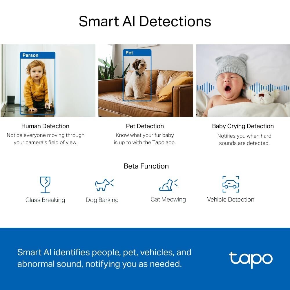 TP Link Tapo C220 Pan/Tilt AI Home Security Wi-Fi Camera TP Link Tapo C220 Pan/Tilt AI Home Security Wi-Fi Camera