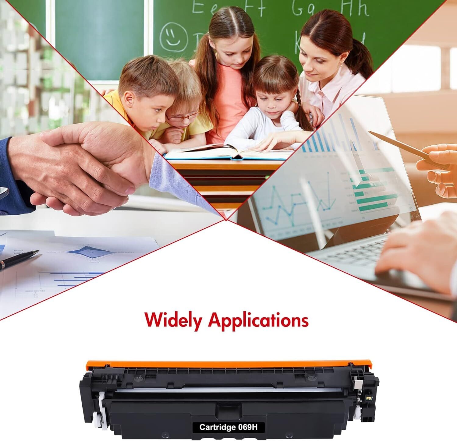 Compatible 069 Set of 4 Color Toner (Canon-LBP670C/7MF50C)