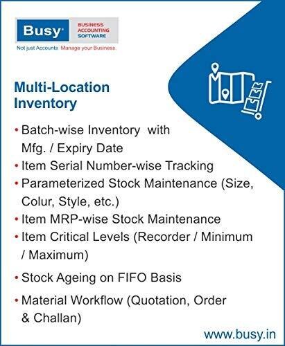 Single User, Lifetime (Standard) Busy Accounting Software Single User, Lifetime (Standard) Busy Accounting Software