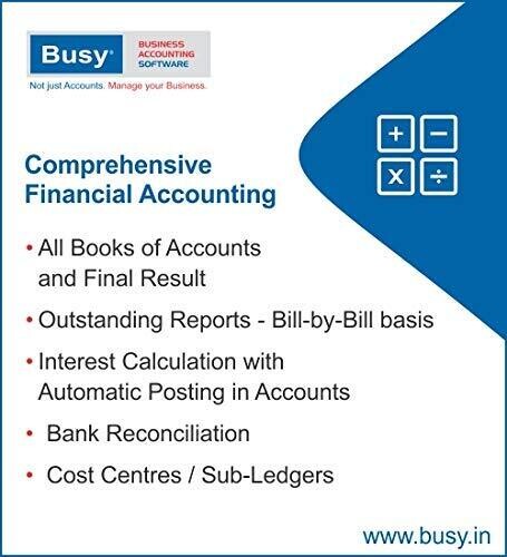 Single User, Lifetime (Standard) Busy Accounting Software Single User, Lifetime (Standard) Busy Accounting Software