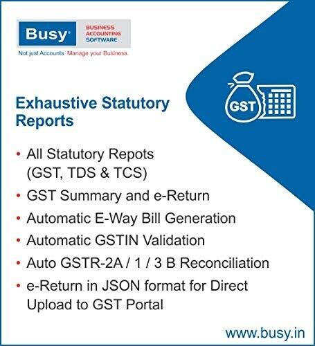 Single User, Lifetime (Standard) Busy Accounting Software Single User, Lifetime (Standard) Busy Accounting Software