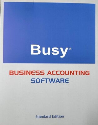 Busy Single User (Standard) Accounting Software
