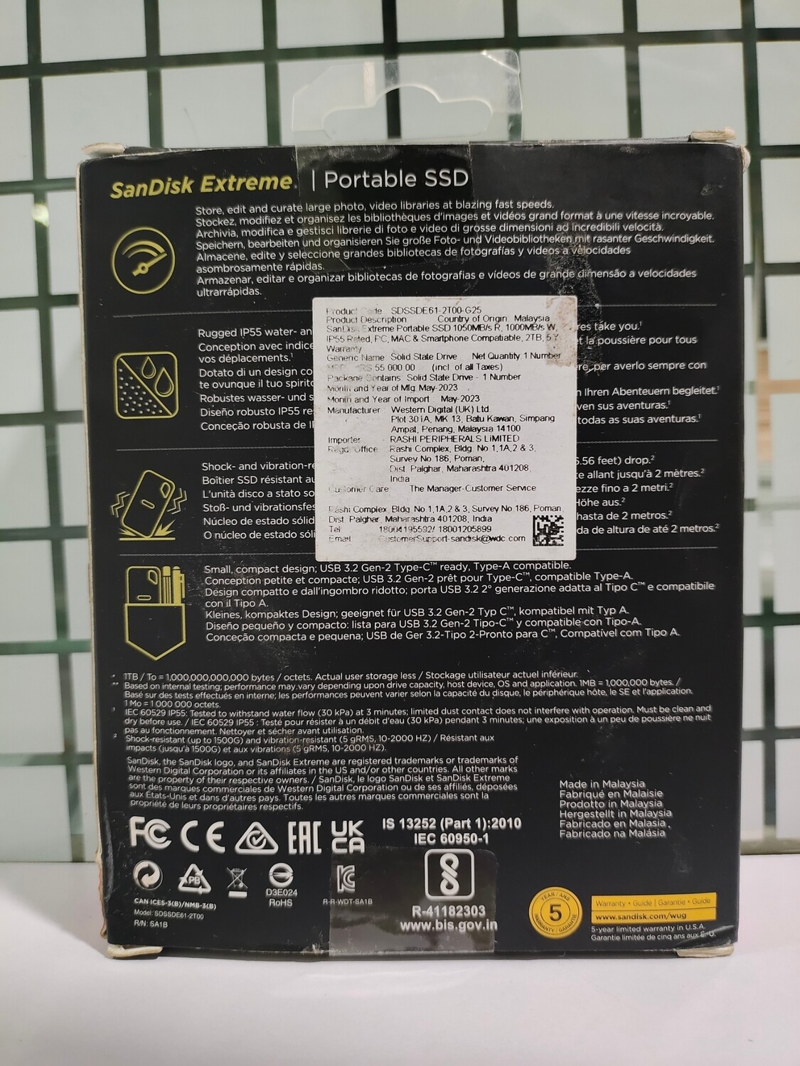 SanDisk 2TB Extreme Portable SSD SanDisk 2TB Extreme Portable SSD