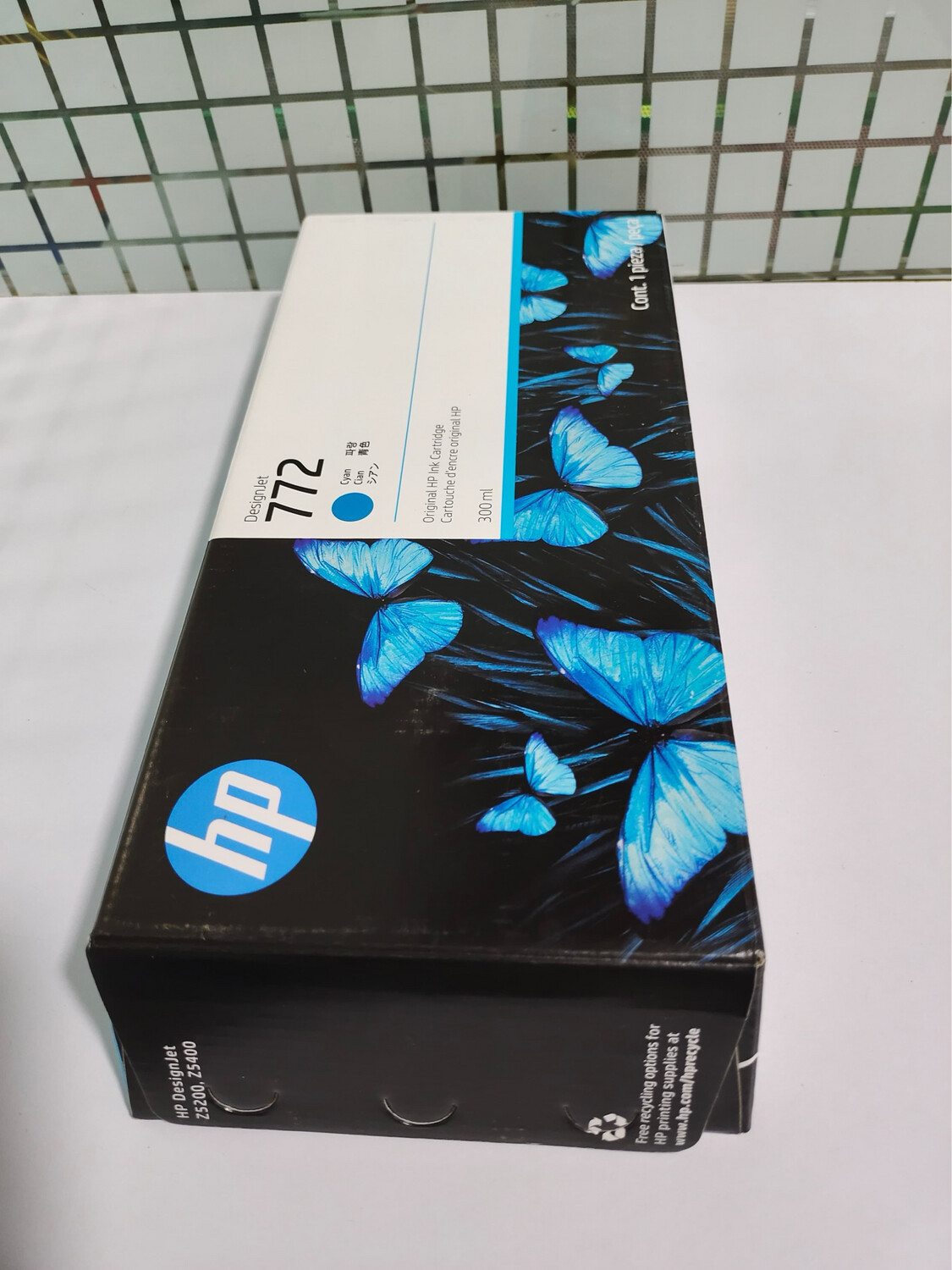 HP 772 Cyan DesignJet Ink Cartridge, 300ml (CN636A) HP 772 Cyan DesignJet Ink Cartridge, 300ml (CN636A)