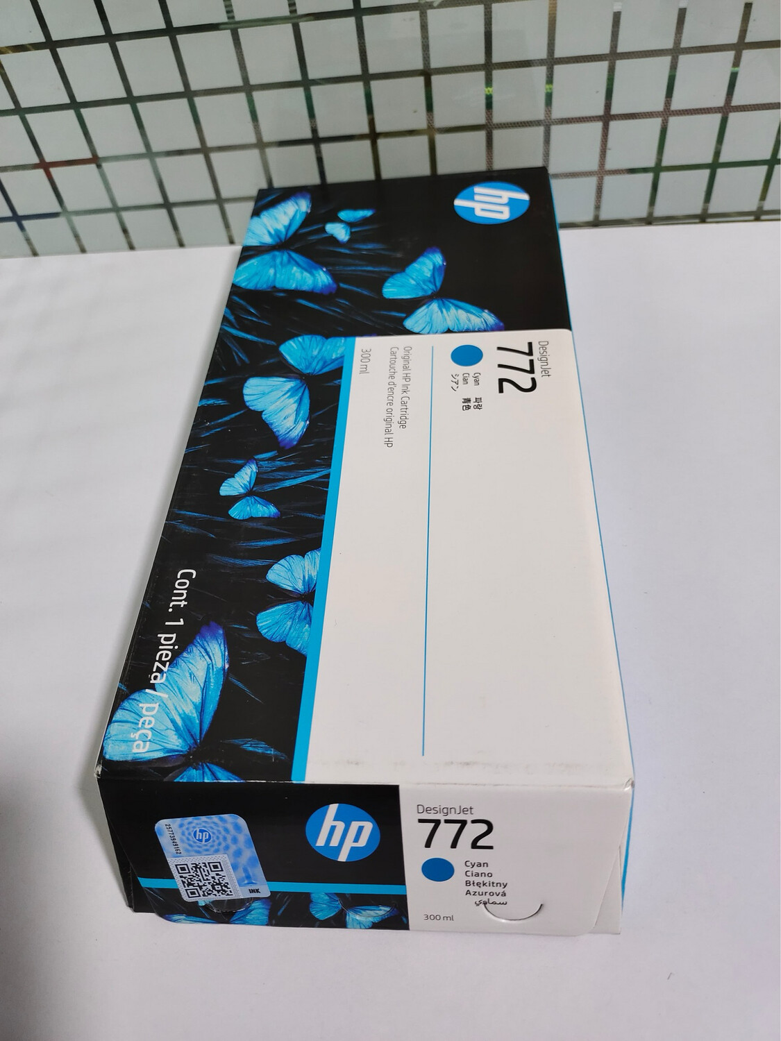 HP 772 Cyan DesignJet Ink Cartridge, 300ml (CN636A)