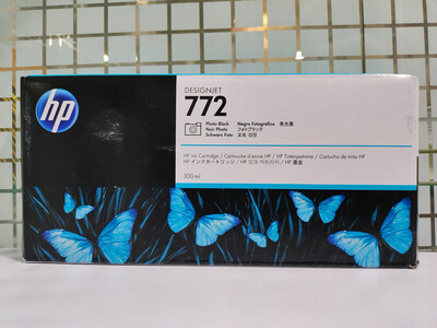 HP 772 Photo Black DesignJet Ink Cartridge, 300ml (CN633A)