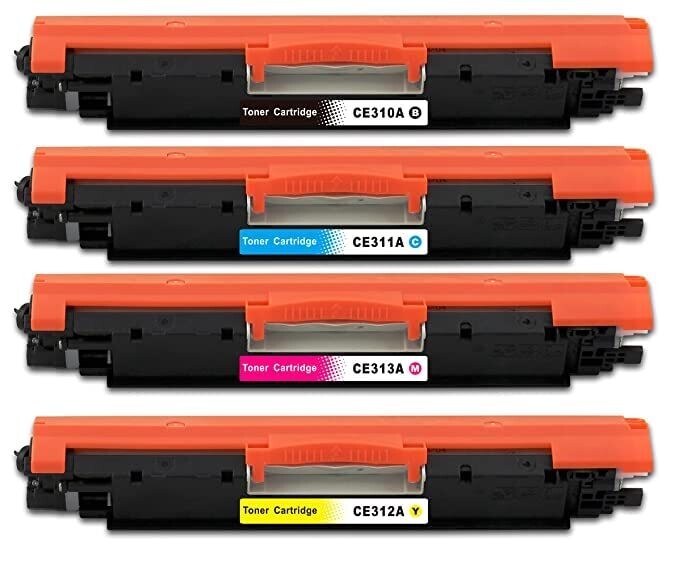 Compatible 126A Set of 4 Color Toner (HP-1025/100/175/275)