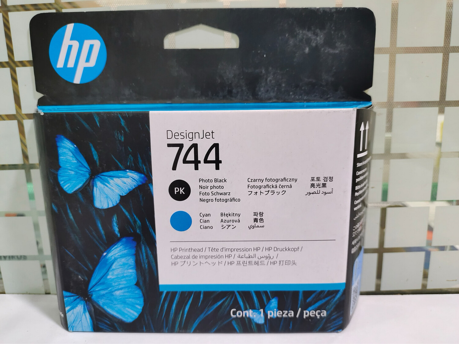 HP F9J86A 744 Photo Black/Cyan Printhead