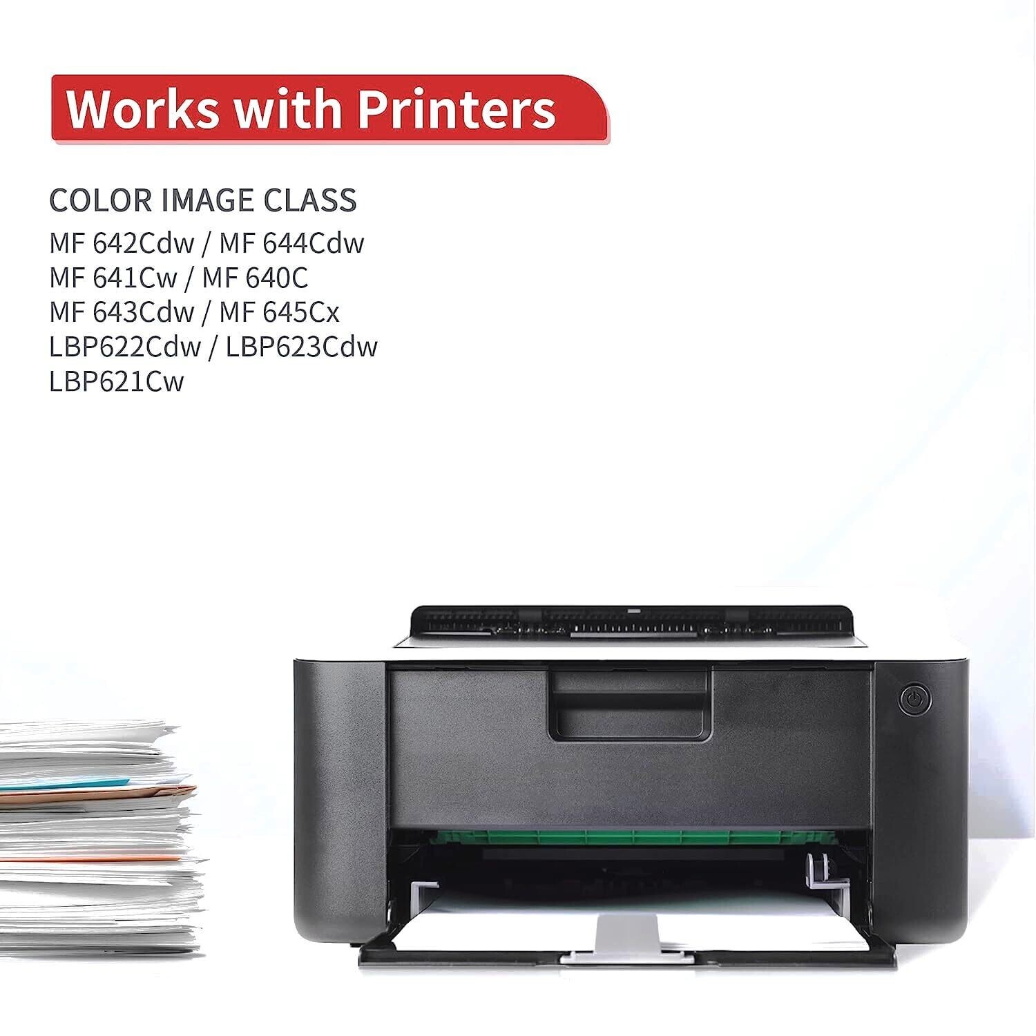 Compatible 054 Set of 4 Color Toner (Canon-644/642/641/622)