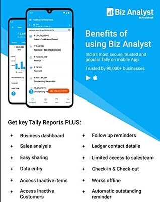 1 User, 1 Year, Biz Analyst for Tally Mobile App
