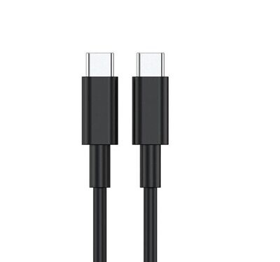 1.5mtr Type-C to Type-C Black PVC Cable