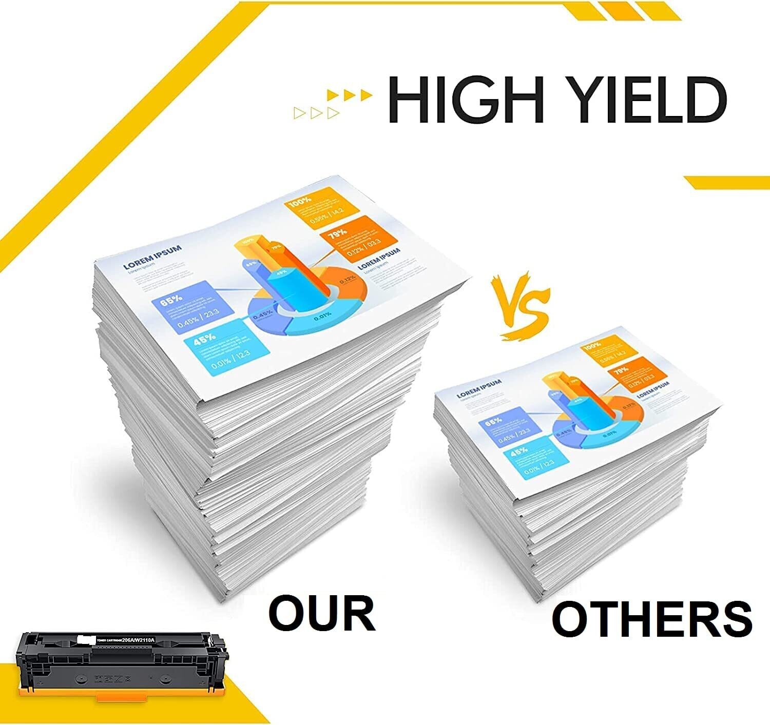 Compatible 206A Set of 4 Color Toner (HP-M255/283/283) Compatible 206A Set of 4 Color Toner (HP-M255/283/283)