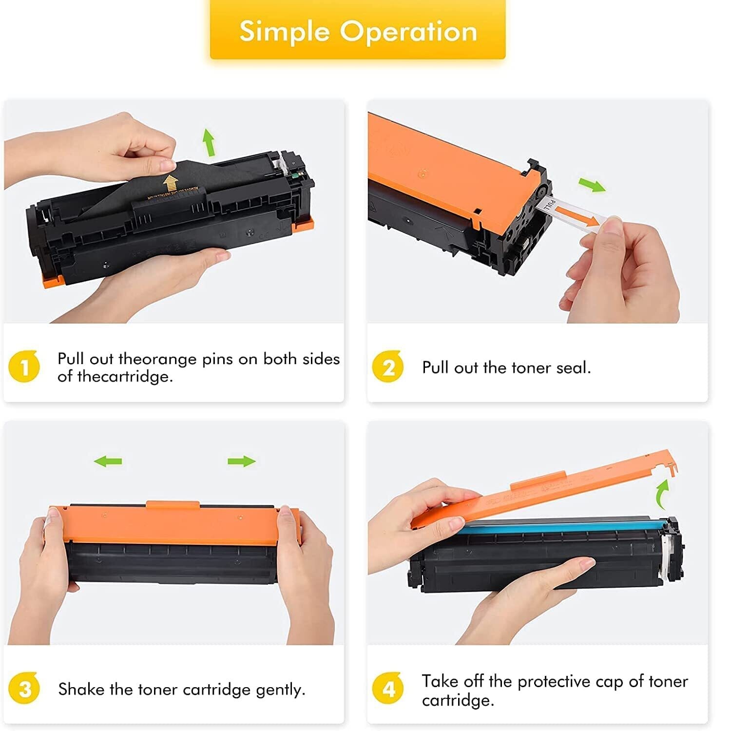 Compatible 206A Set of 4 Color Toner (HP-M255/283/283) Compatible 206A Set of 4 Color Toner (HP-M255/283/283)