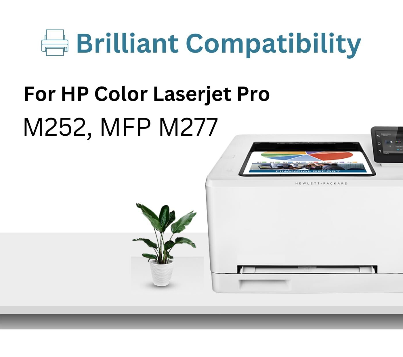 Compatible 201A Set of 4 Color Toner Cartridge (HP-M252/M277)