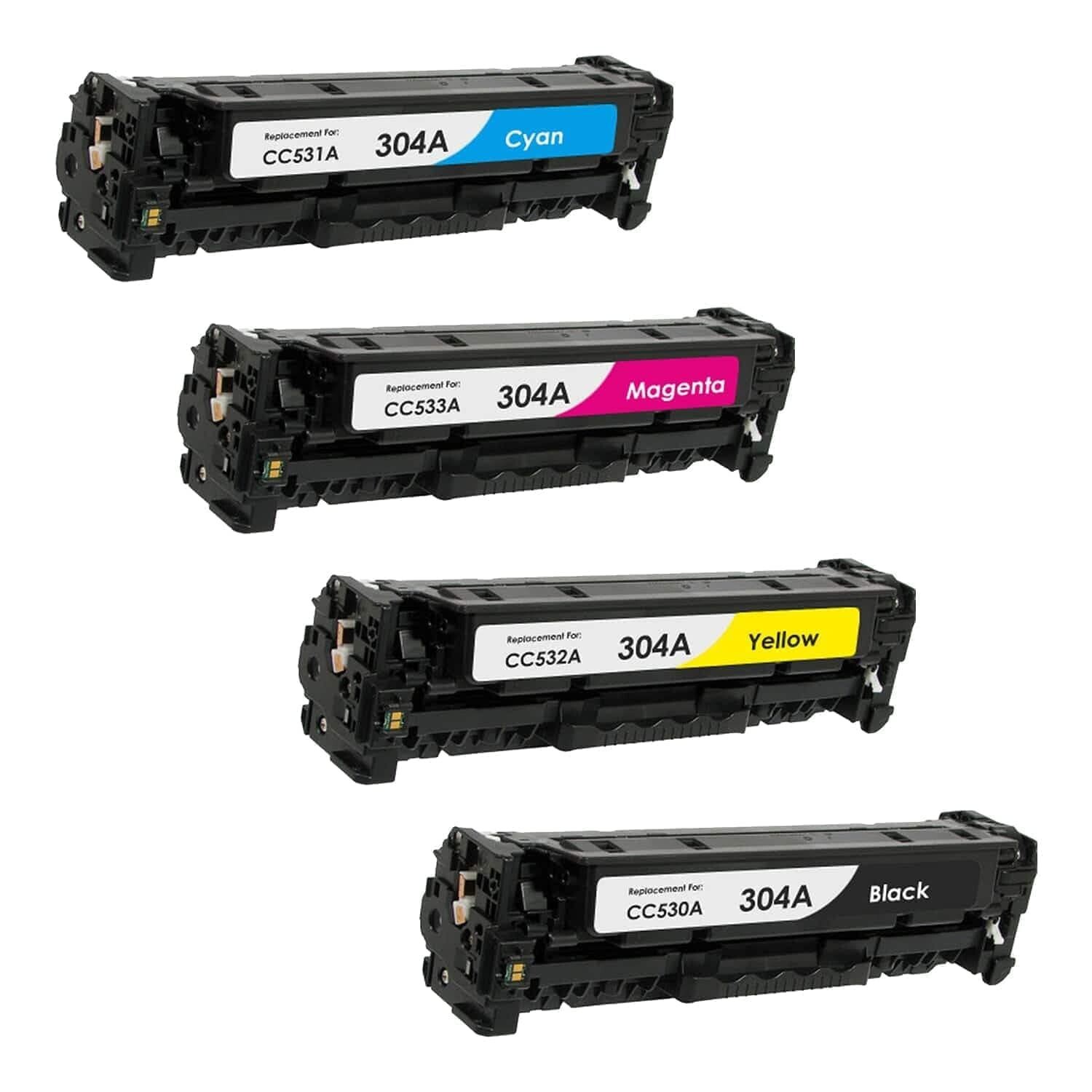 Compatible 304A Set of 4 Color Toner (HP-CP2025/CM2320)