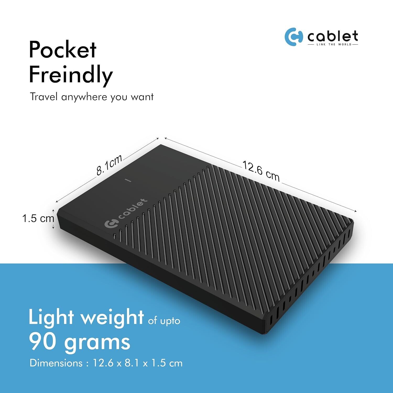 Cablet 2.5-inch Sata Hard Drive Enclosure (HD2522-U3)